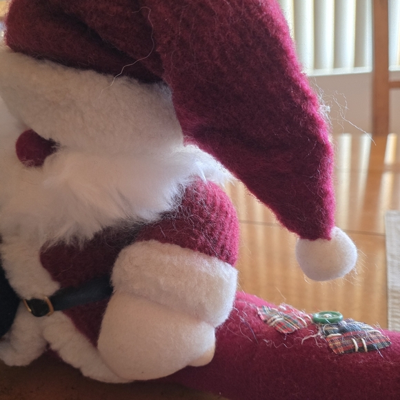 Vintage 1990 Stuffed Santa Clause Decor - Picture 5 of 12